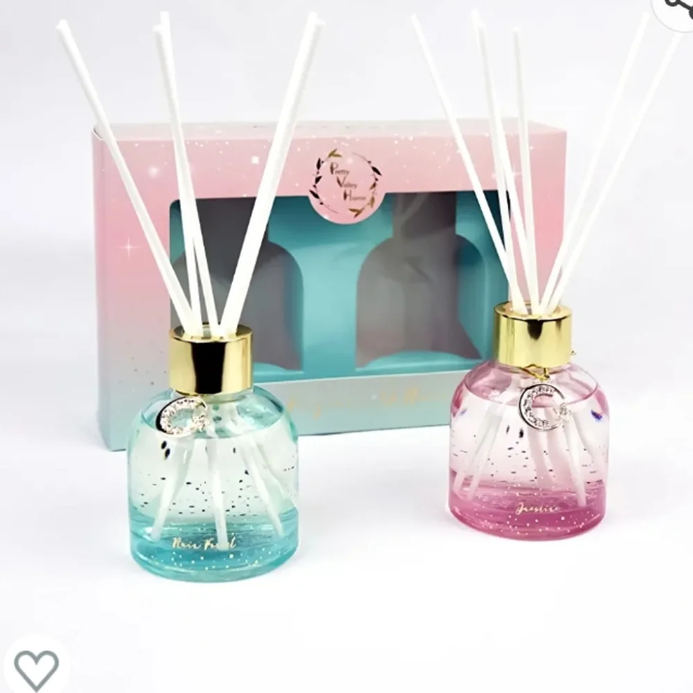 Pretty Valley Home Reed Fragrance Diffuser Combo Jasmine & Rain Forest 90ml x2